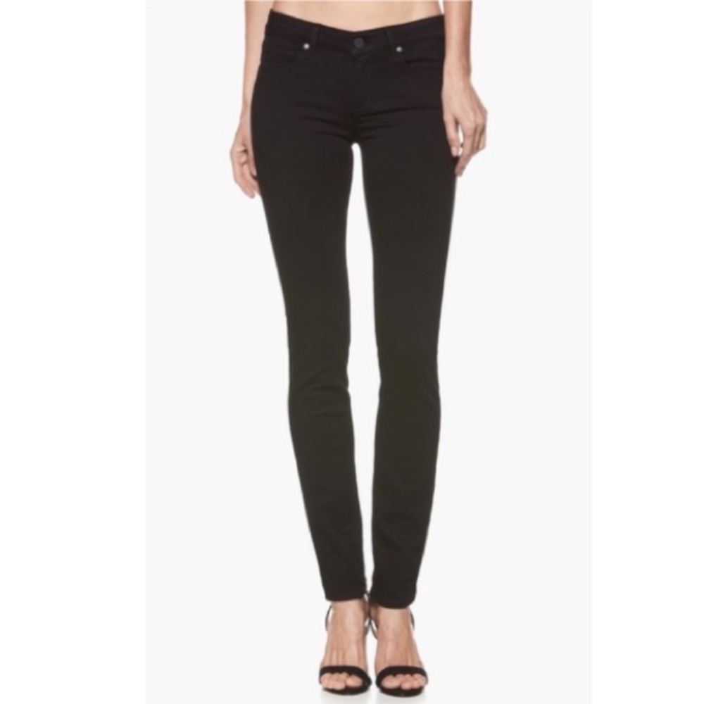 NWT - PAIGE Skyline Skinny Jeans Black Shadow - 25